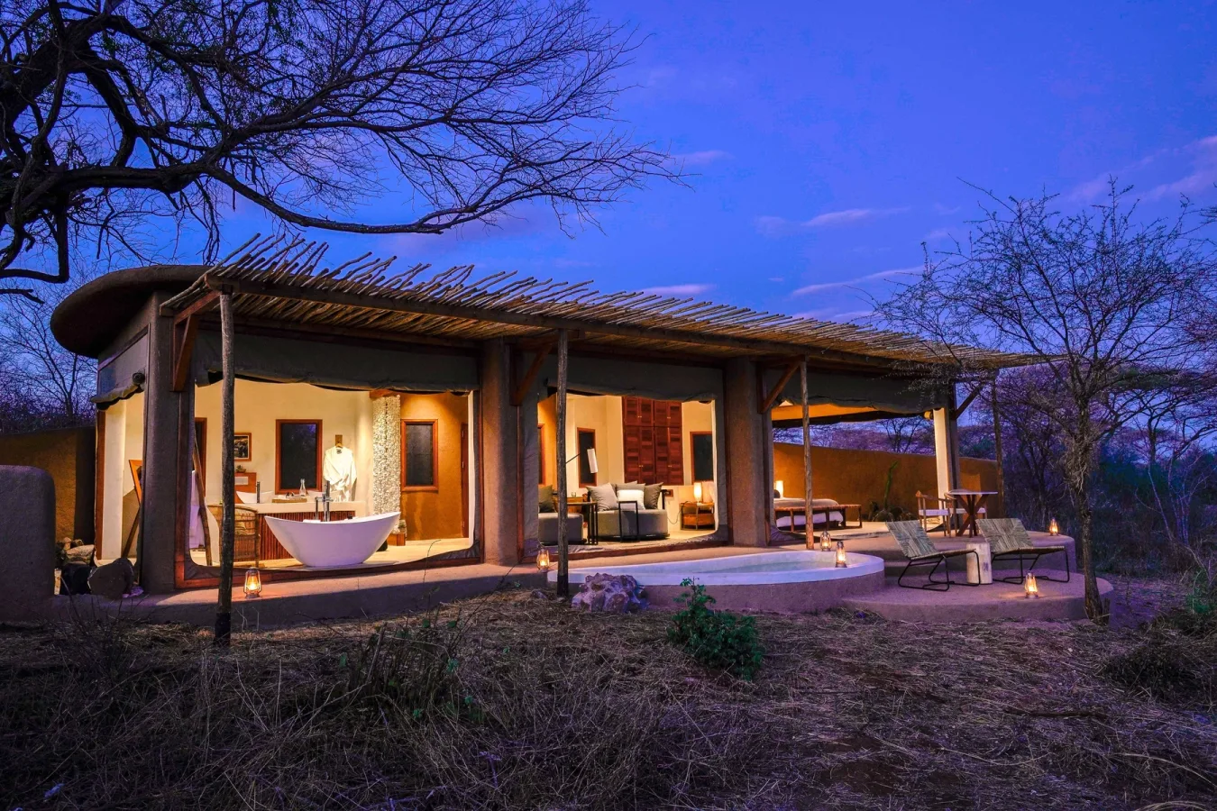 Exterior of Asanja Ndembo in Ruaha National Park