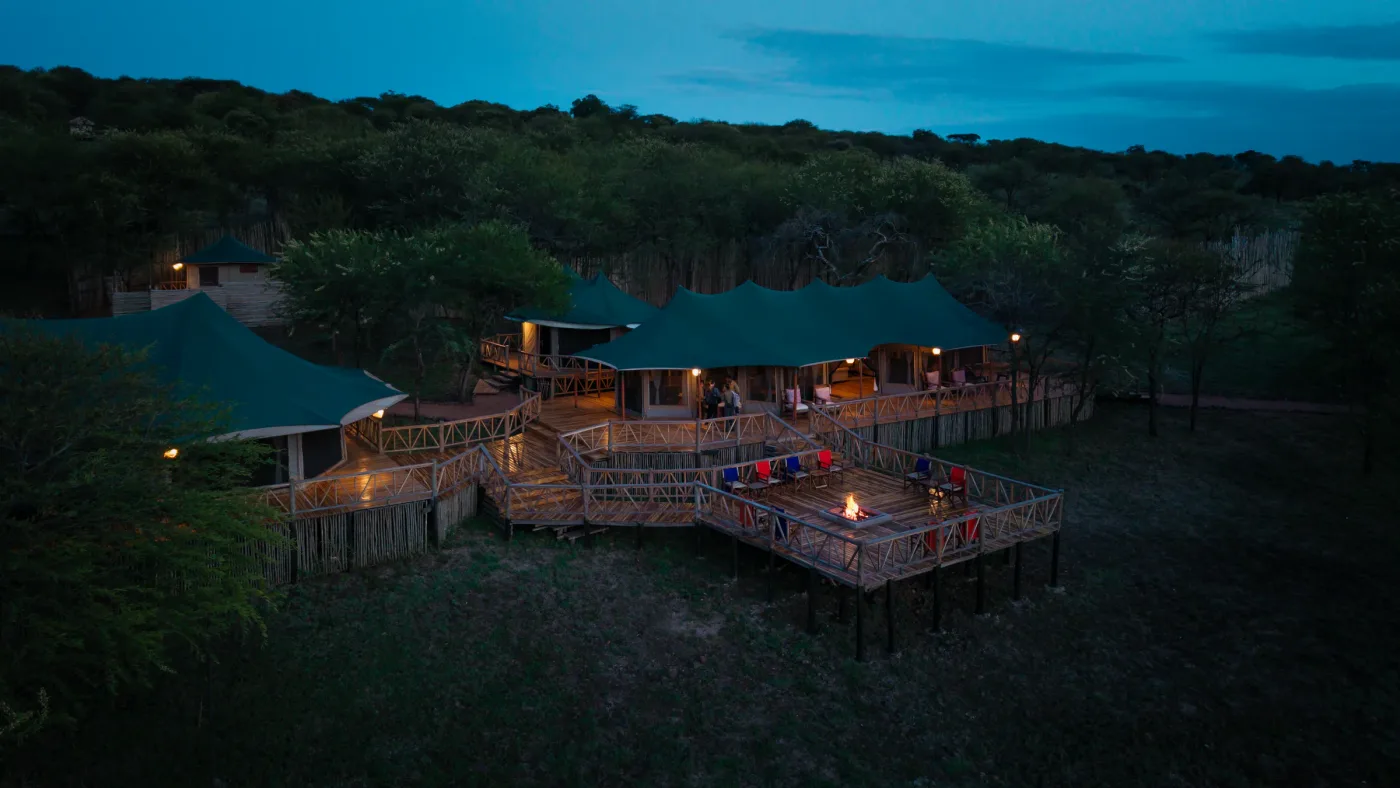 Exterior of Enkirari Wilderness Camp in Central Serengeti