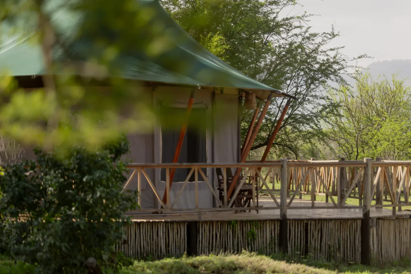 Exterior of Enkirari Wilderness Camp in Central Serengeti