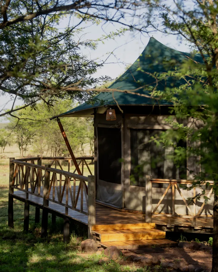 Exterior of Enkirari Wilderness Camp in Central Serengeti