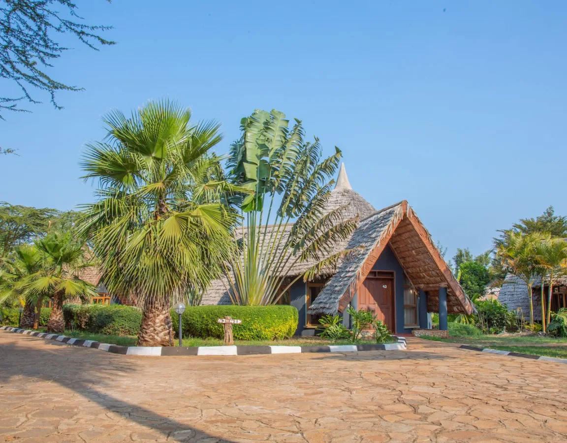 Exterior of Farm of Dreams Lodge in Karatu