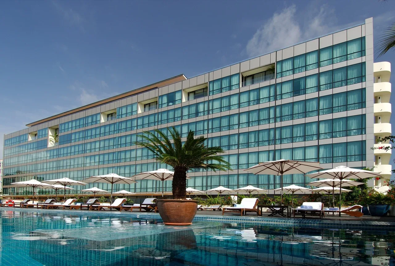 Waterfront exterior of Hyatt Regency Dar es Salaam, The Kilimanjaro