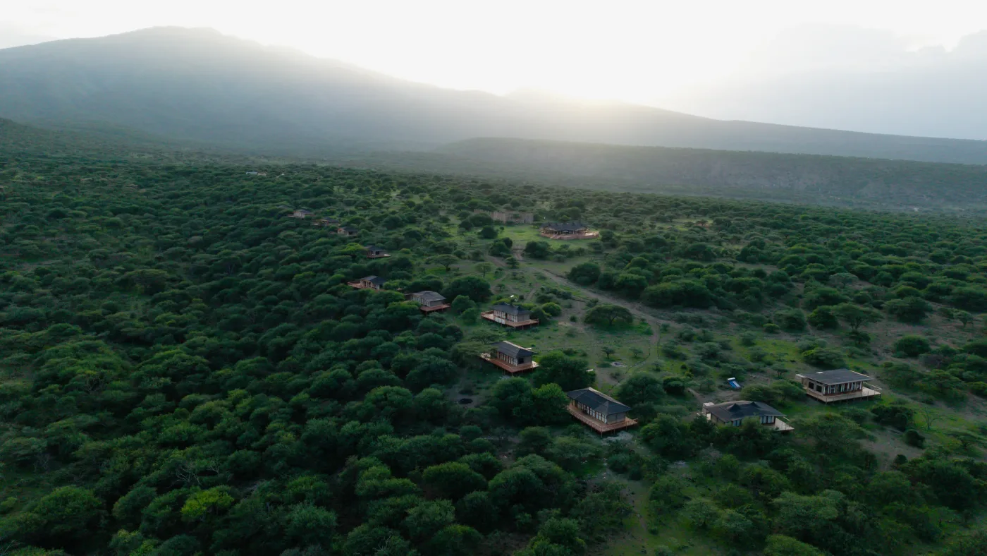 Exterior of Naserian Safari Camp in Ngorongoro Conservation Area