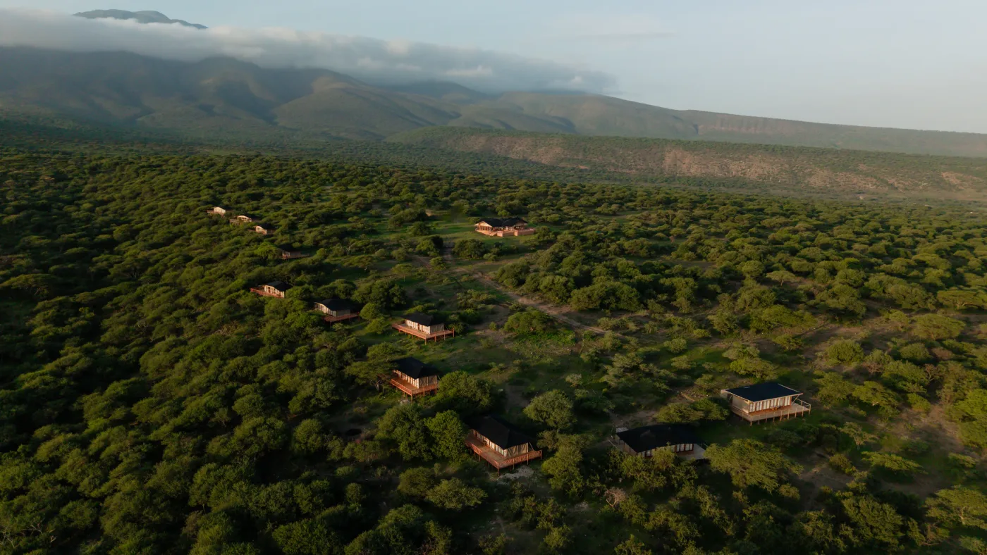 Exterior of Naserian Safari Camp in Ngorongoro Conservation Area