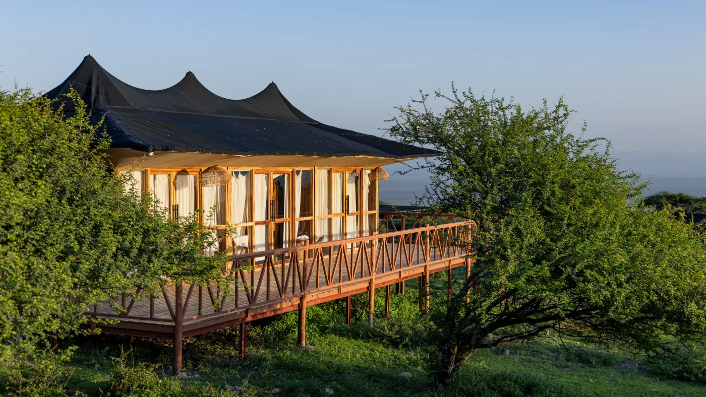 Exterior of Naserian Safari Camp in Ngorongoro Conservation Area