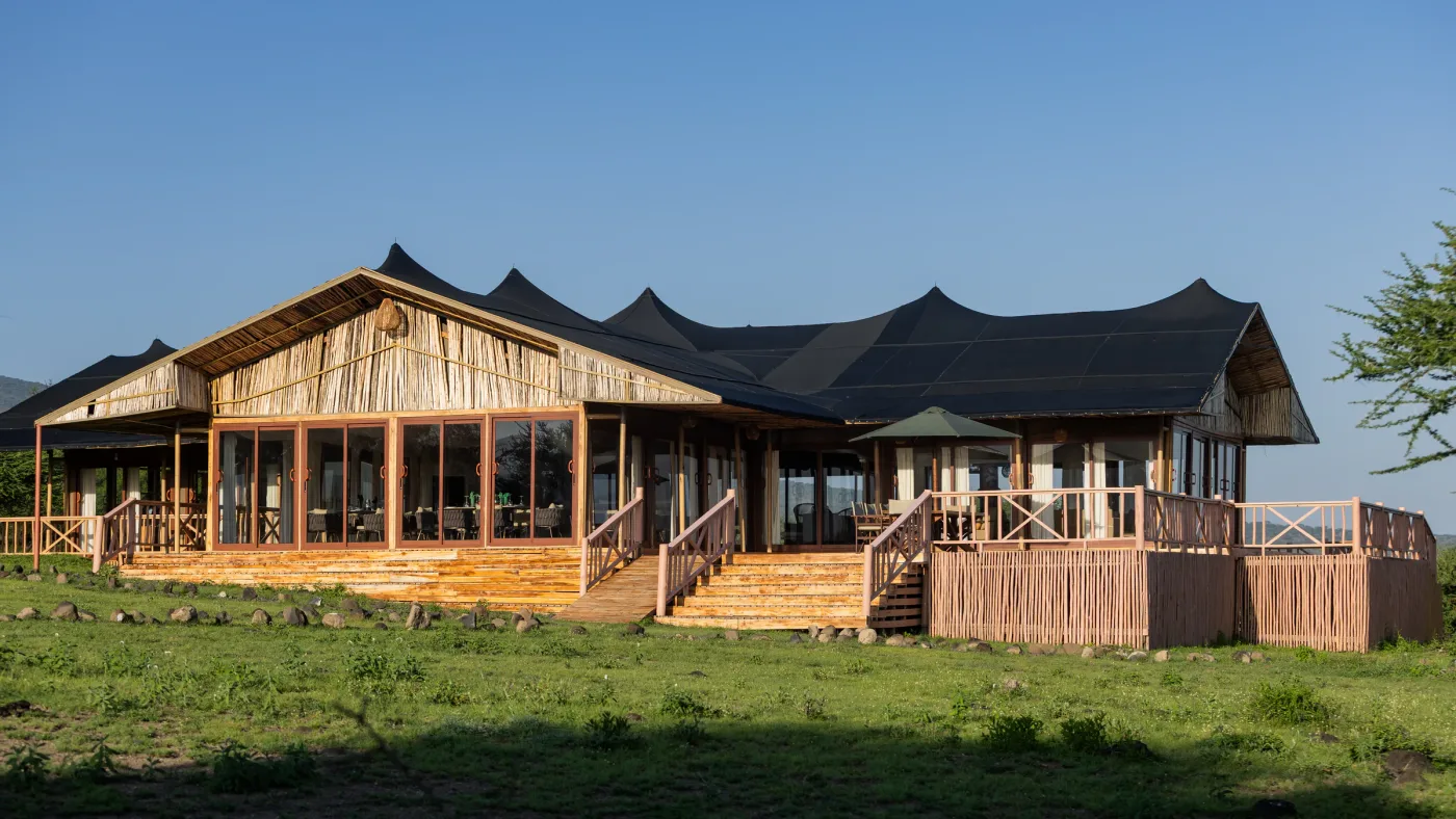 Exterior of Naserian Safari Camp in Ngorongoro Conservation Area