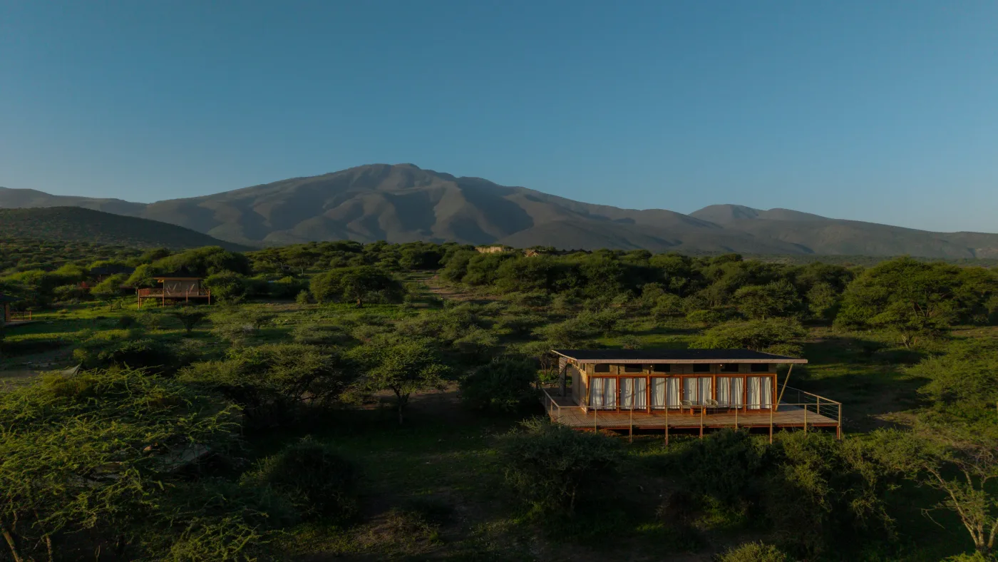 Exterior of Naserian Safari Camp in Ngorongoro Conservation Area