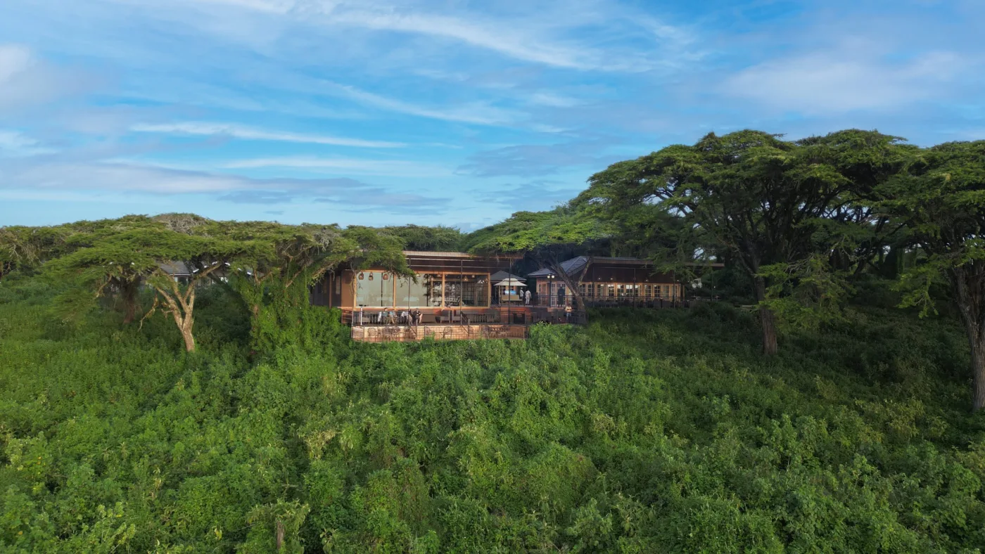 Exterior of Ngorongoro Lion's Paw Camp in Eastern rim, Ngorongoro Conservation Area