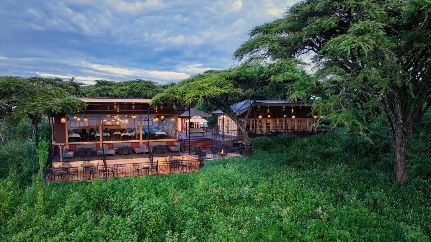 Exterior of Ngorongoro Lion's Paw Camp in Eastern rim, Ngorongoro Conservation Area