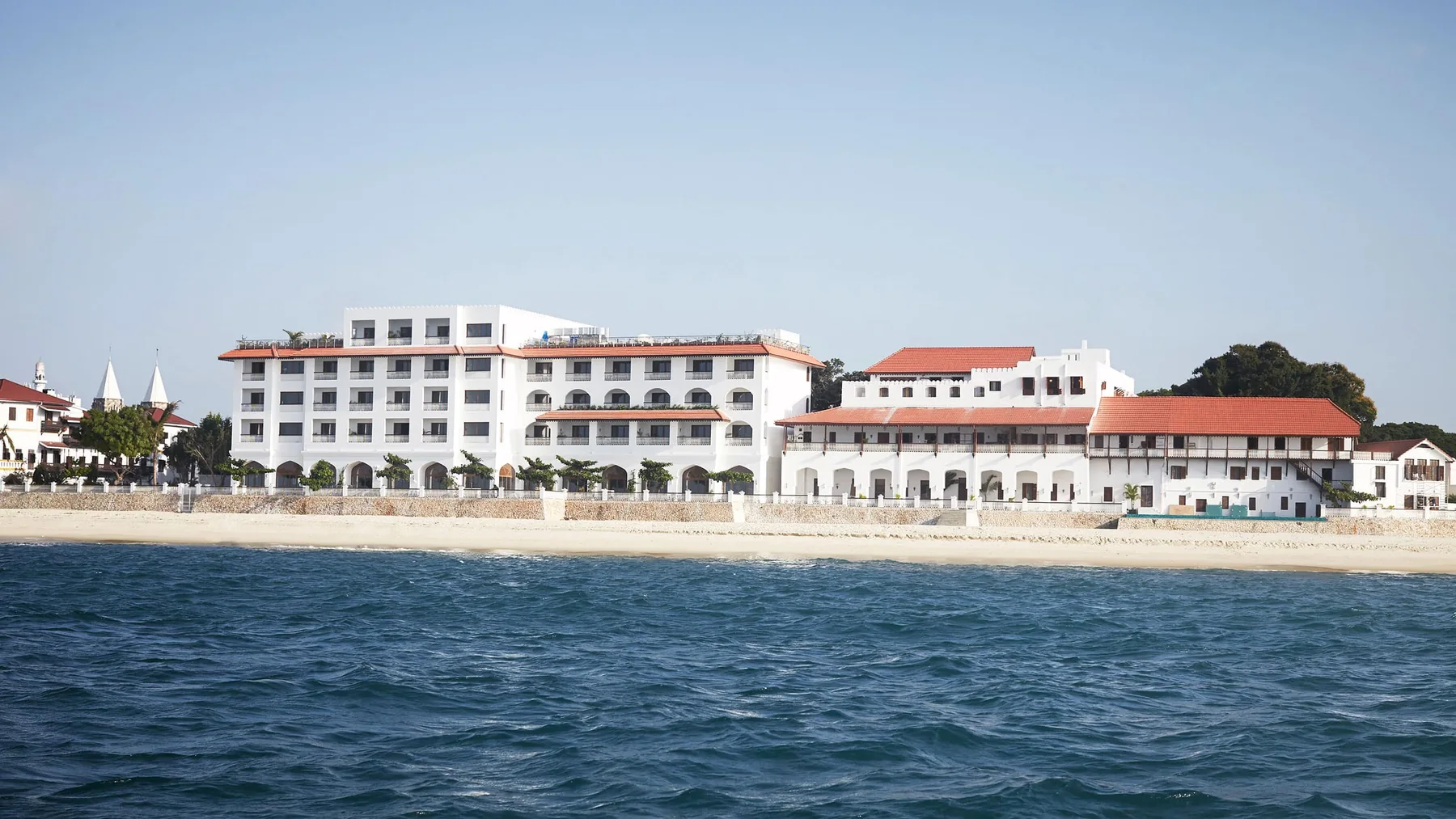 Waterfront exterior of Park Hyatt Zanzibar