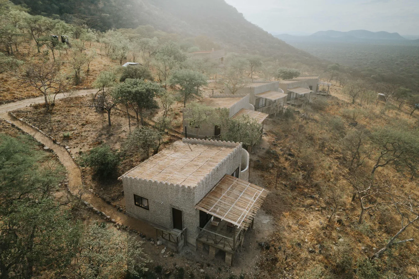 Exterior of Ruaha Hilltop Lodge in Ruaha National Park area