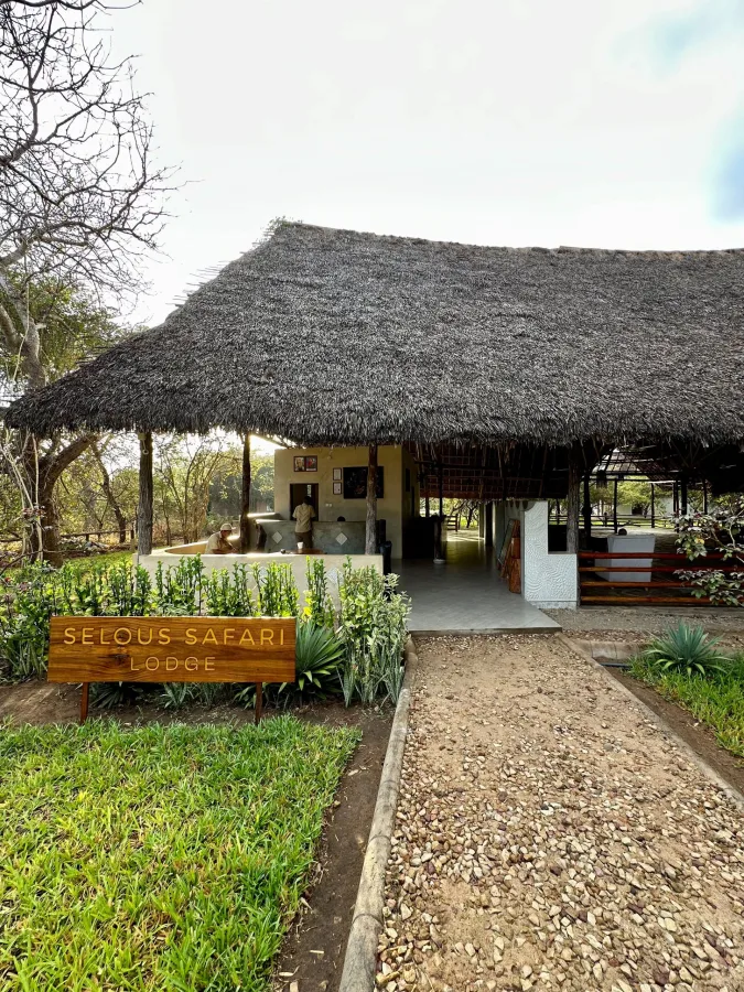 Exterior of Selous Safari Lodge in Nyerere National Park area