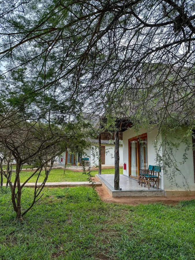 Exterior of Selous Safari Lodge in Nyerere National Park area