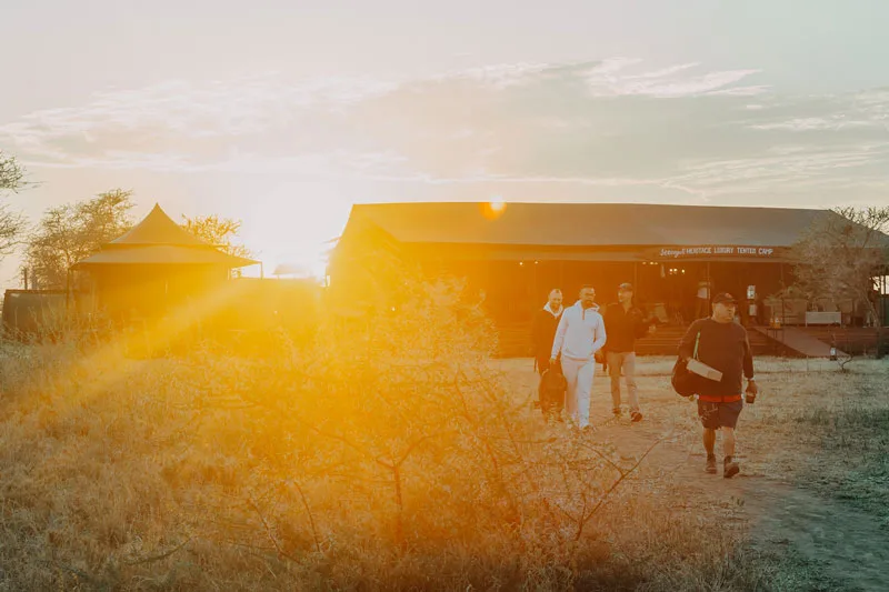 Exterior of Serengeti Heritage Tented Camp in Central Serengeti