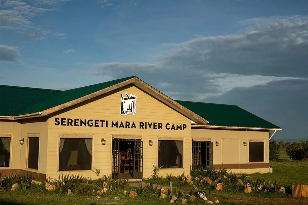 Exterior of Serengeti Mara River Camp in Kogatende, Northern Serengeti