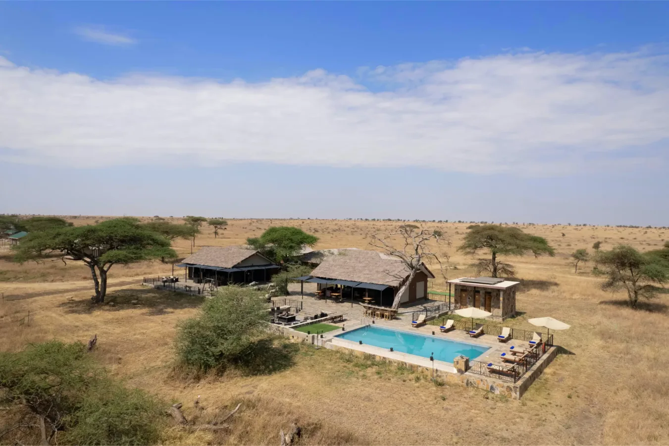 Exterior of Serengeti Sametu Camp in Ngarenanyuki, Central Serengeti