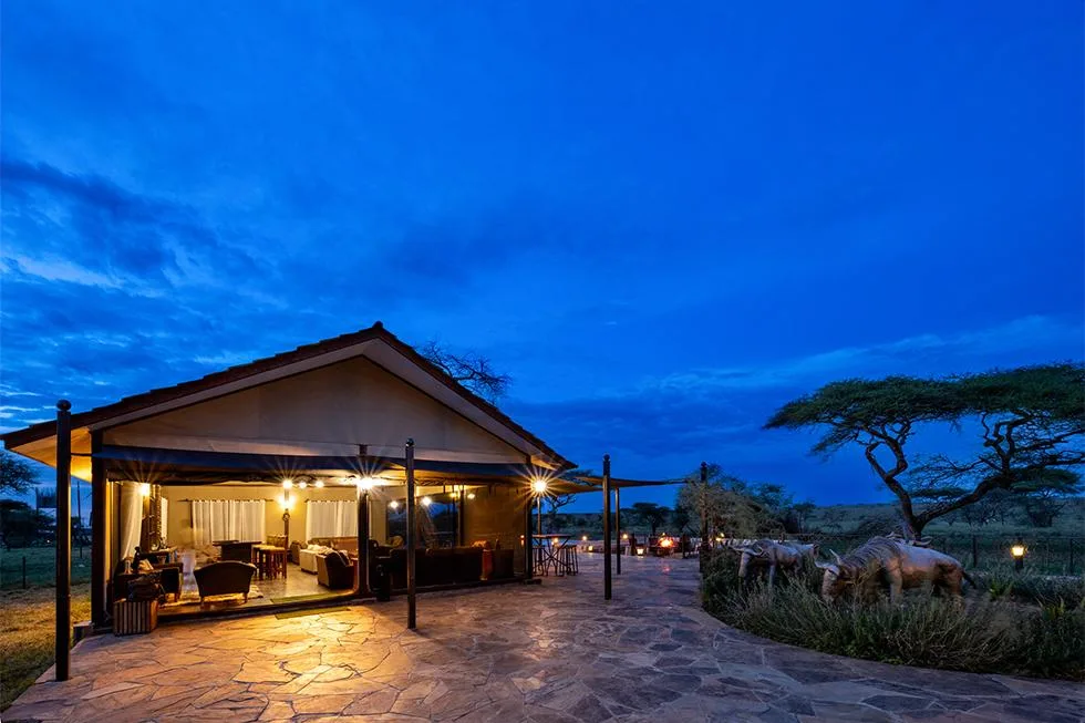 Exterior of Serengeti Sametu Camp in Ngarenanyuki, Central Serengeti