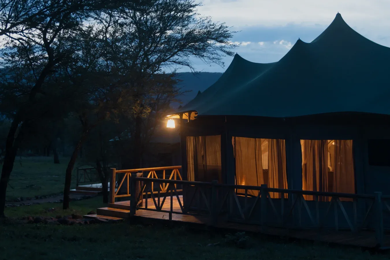 View of Enkirari Wilderness Camp in Central Serengeti