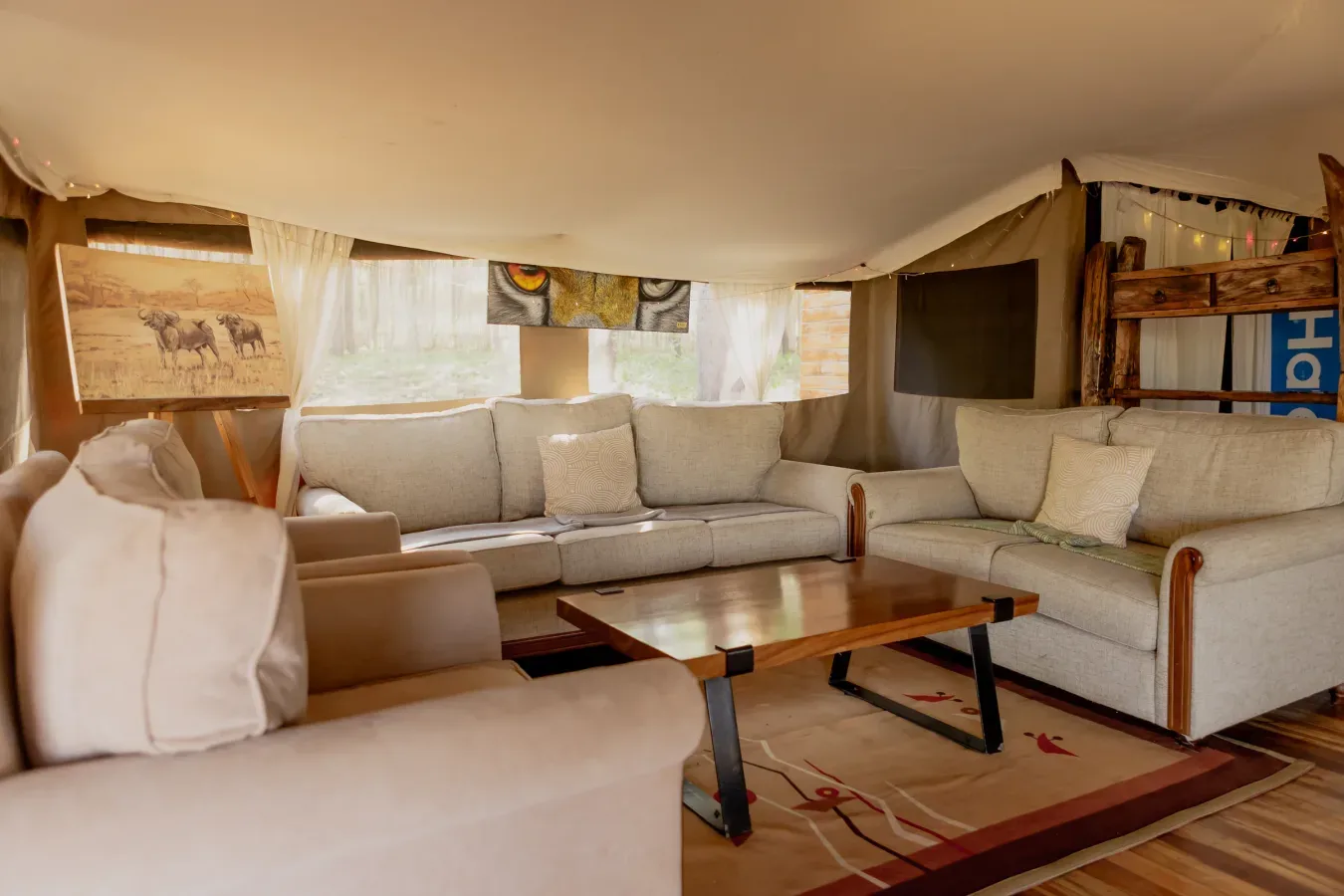 View of Enkirari Wilderness Camp in Central Serengeti