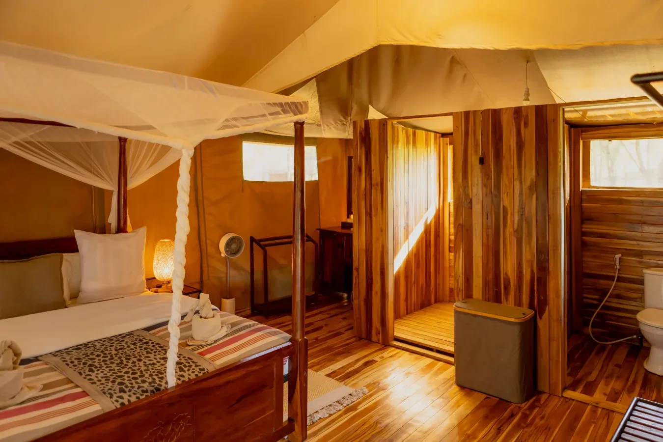 View of Enkirari Wilderness Camp in Central Serengeti