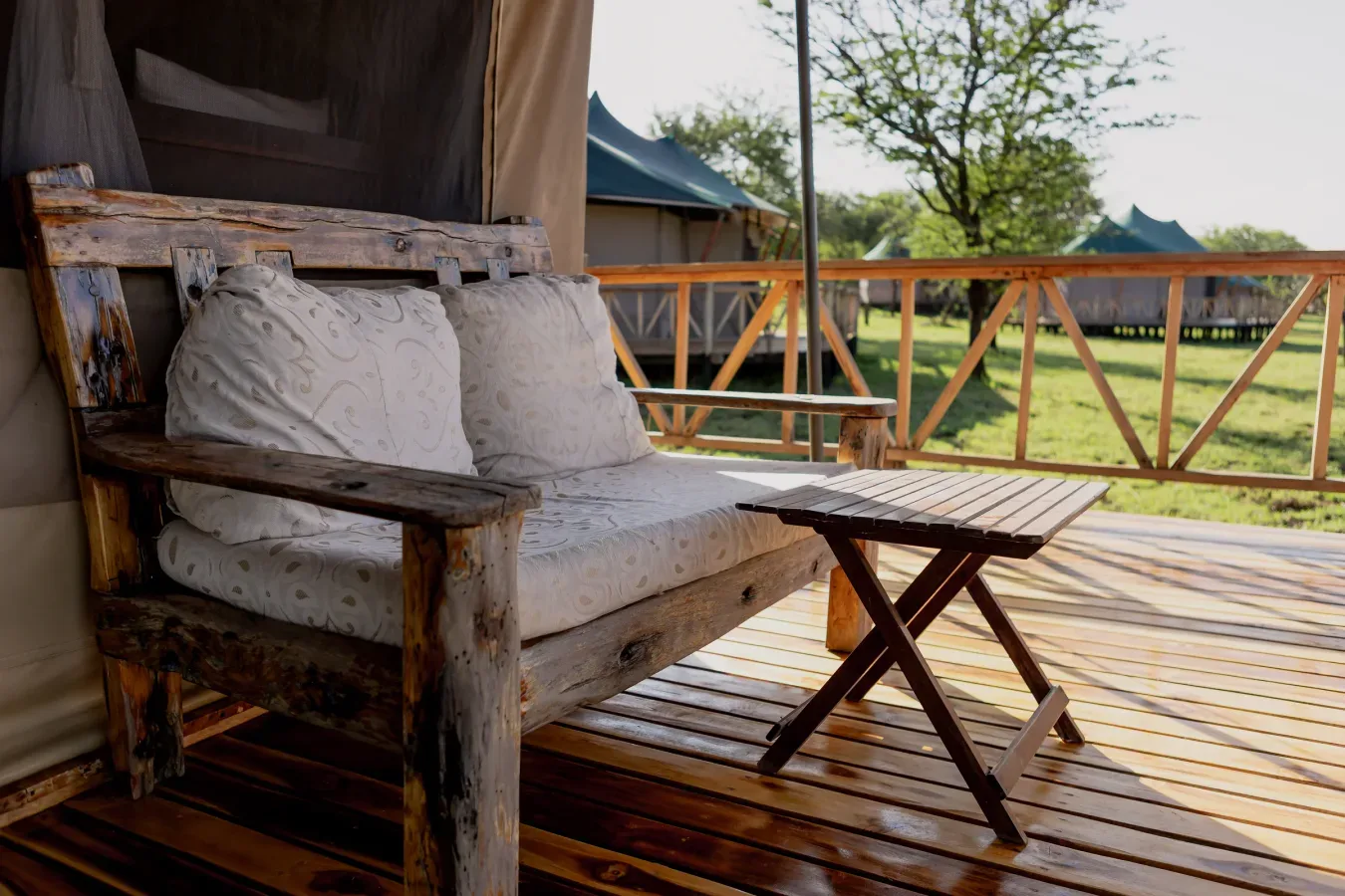 View of Enkirari Wilderness Camp in Central Serengeti