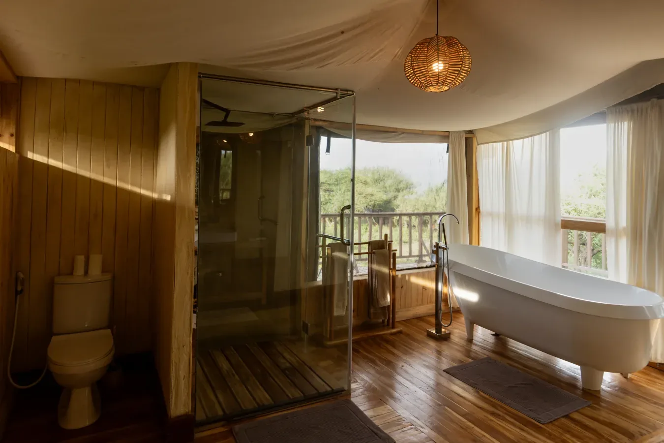 View of Naserian Safari Camp in Ngorongoro Conservation Area