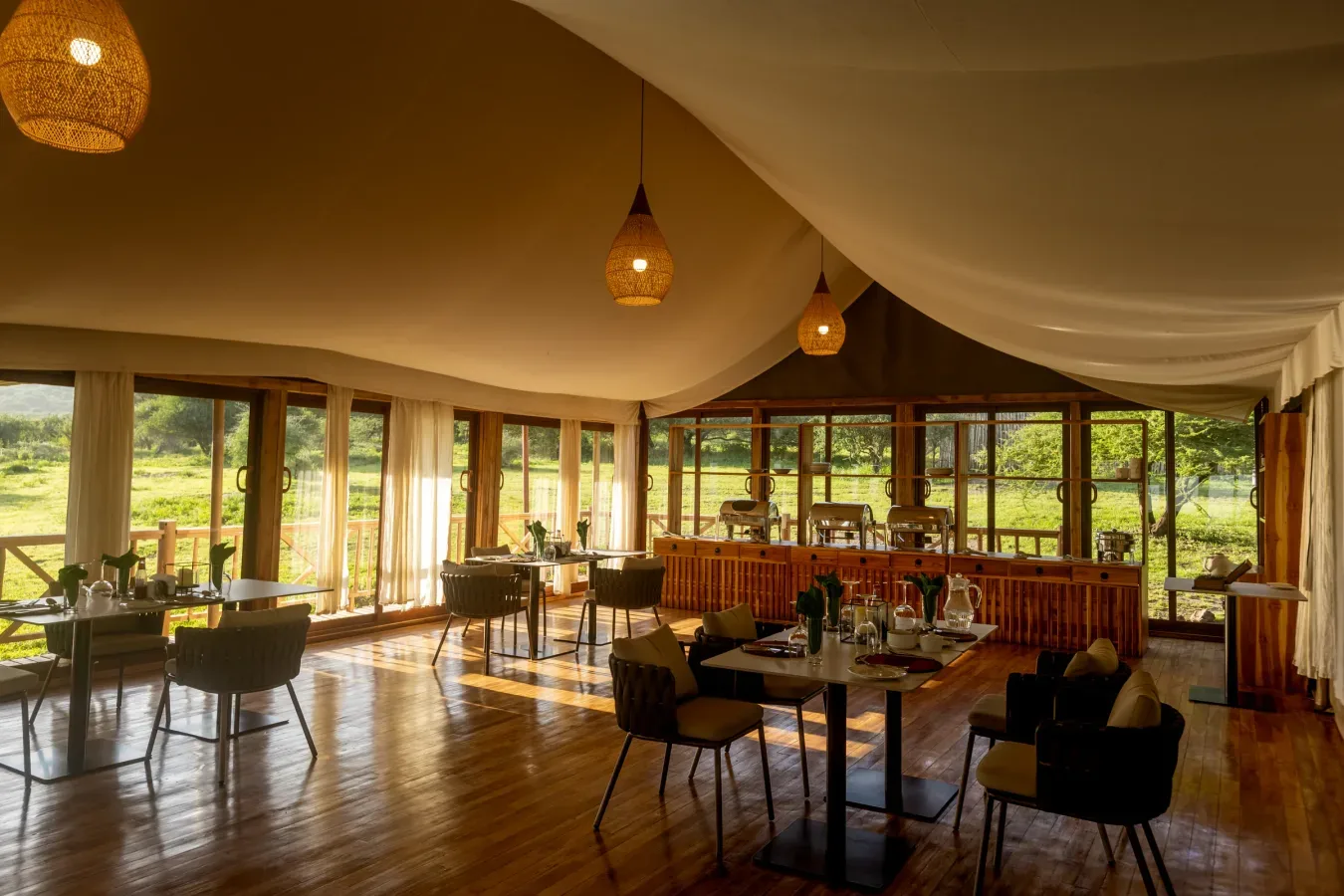 View of Naserian Safari Camp in Ngorongoro Conservation Area