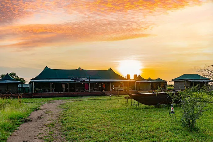 View of Serengeti Heritage Tented Camp in Central Serengeti