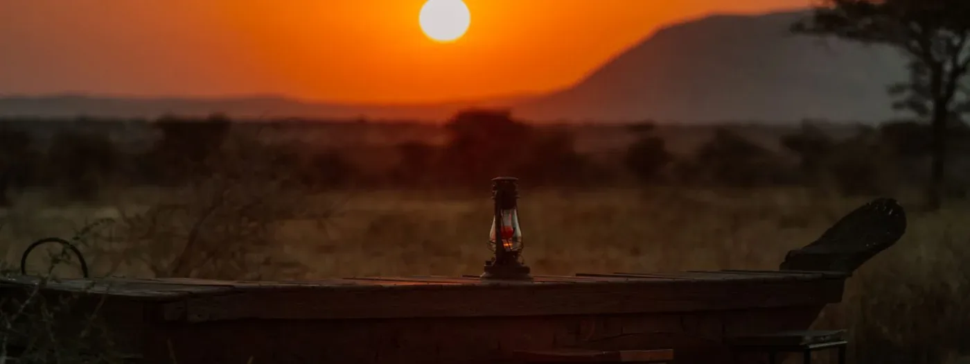 View of Serengeti Heritage Tented Camp in Central Serengeti