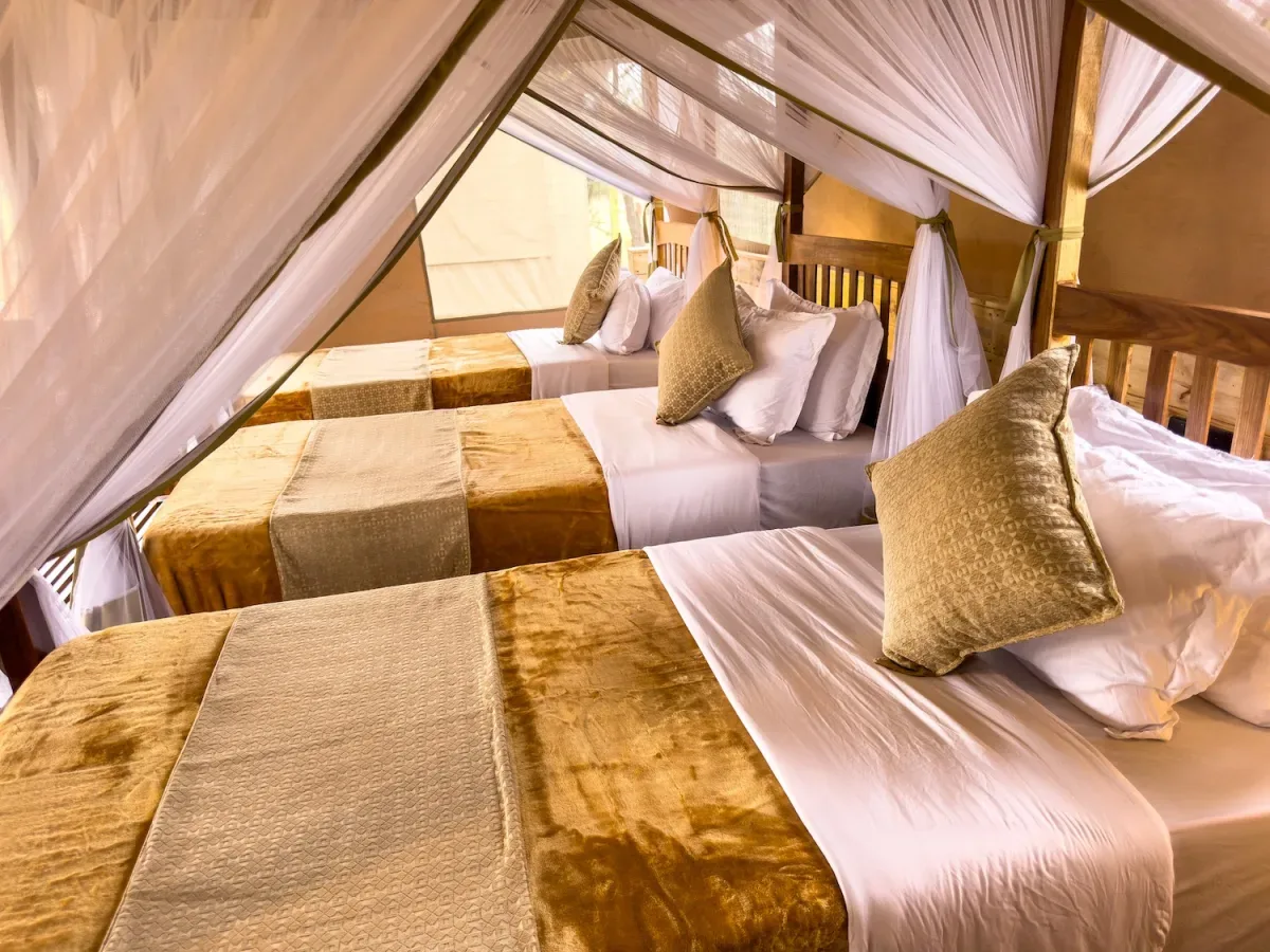 View of Tukaone Tented Camp in Central Serengeti