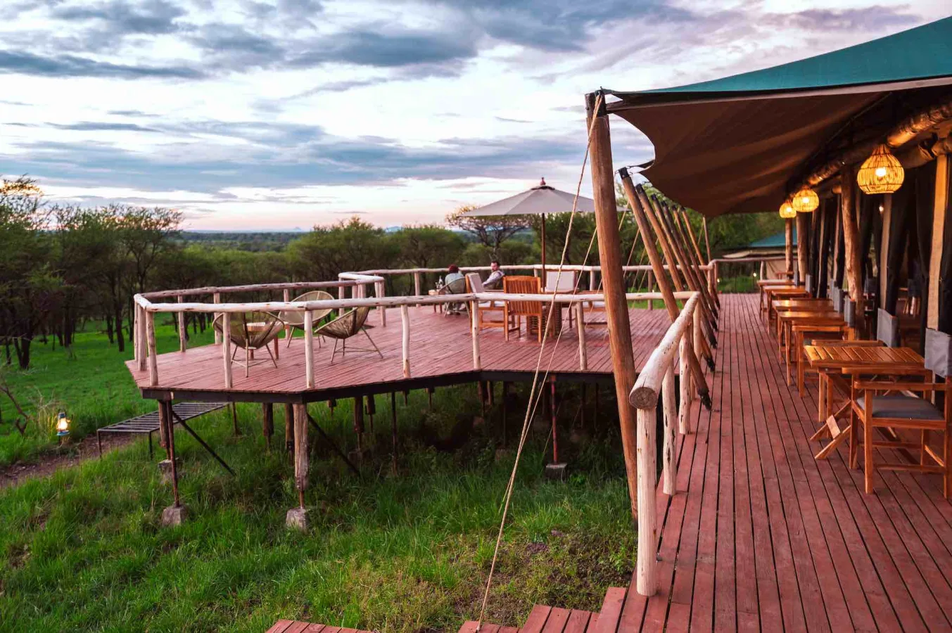 Exterior of Tukaone Tented Camp in Central Serengeti