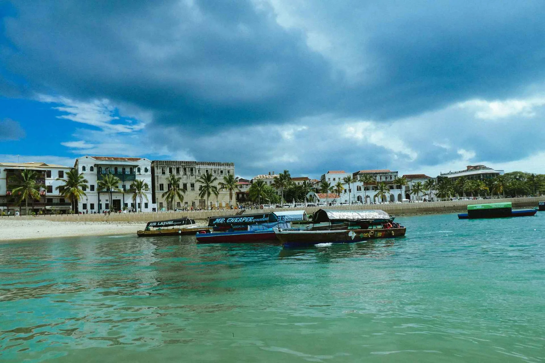 Stone Town waterfront in Zanzibar